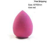 Fulljion Makeup Foundation Sponge - large rose red