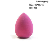 Fulljion Makeup Foundation Sponge - small rose red